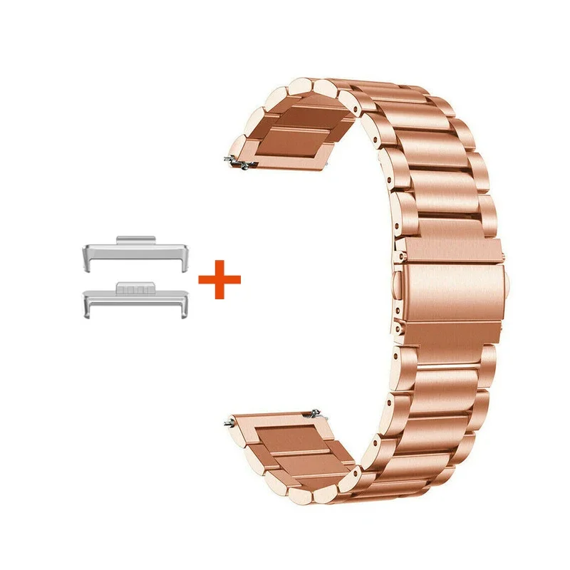 Connector+Strap Stainless Steel Band for Huawei Watch Fit4 pro Fit 4 3 / Fit 2 / Fit / Fit NEW SE / fit3 Metal Bracelet