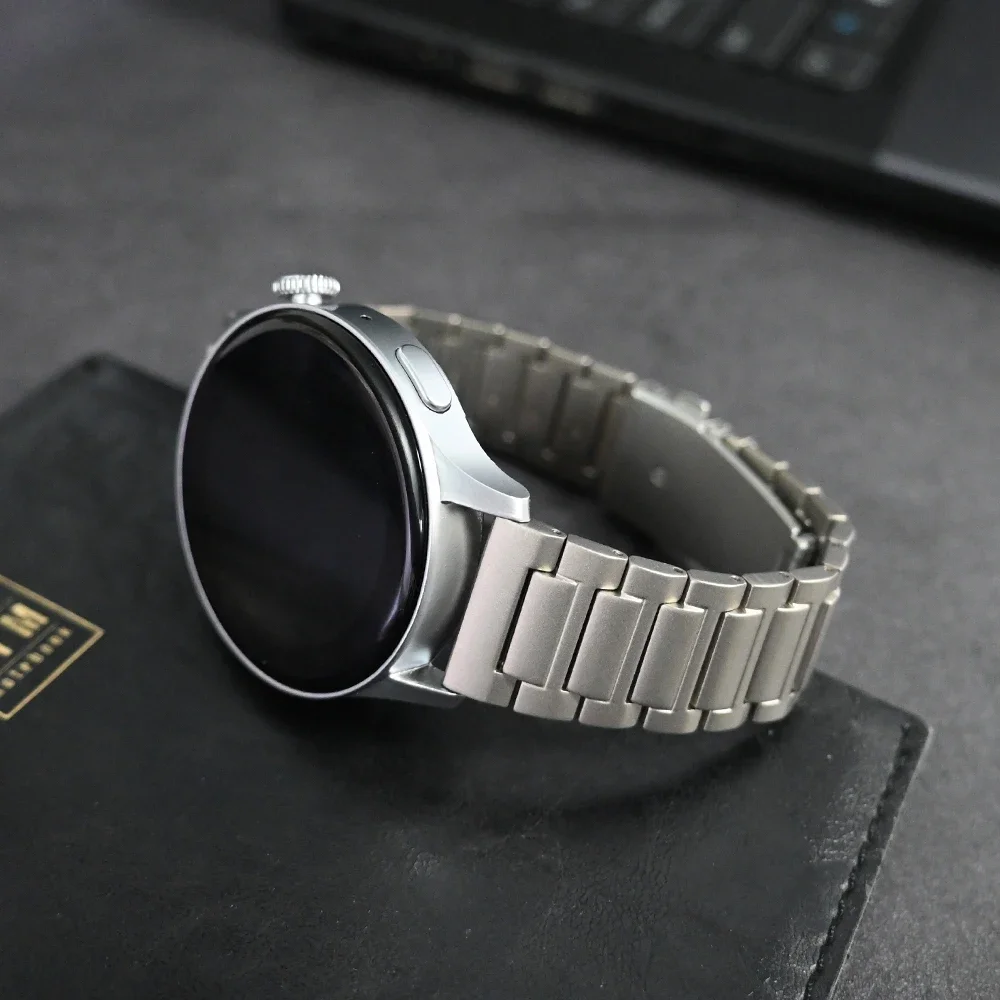 22mm Titanium Bracelet For Huawei Watch GT4 GT3 Pro 46mm 4/4Pro Watch Ultimate GT2 Band For Amazfit GTR 47mm Luxury Matel Strap