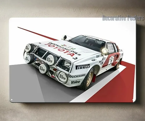 celica turbo Racing Car Group B Metal Poster - Sign 20x30cm-aluminum