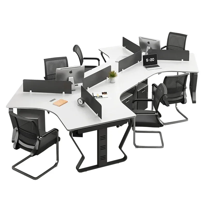 Y2 Office staff desk 6 people 8 people computer card seat creativity