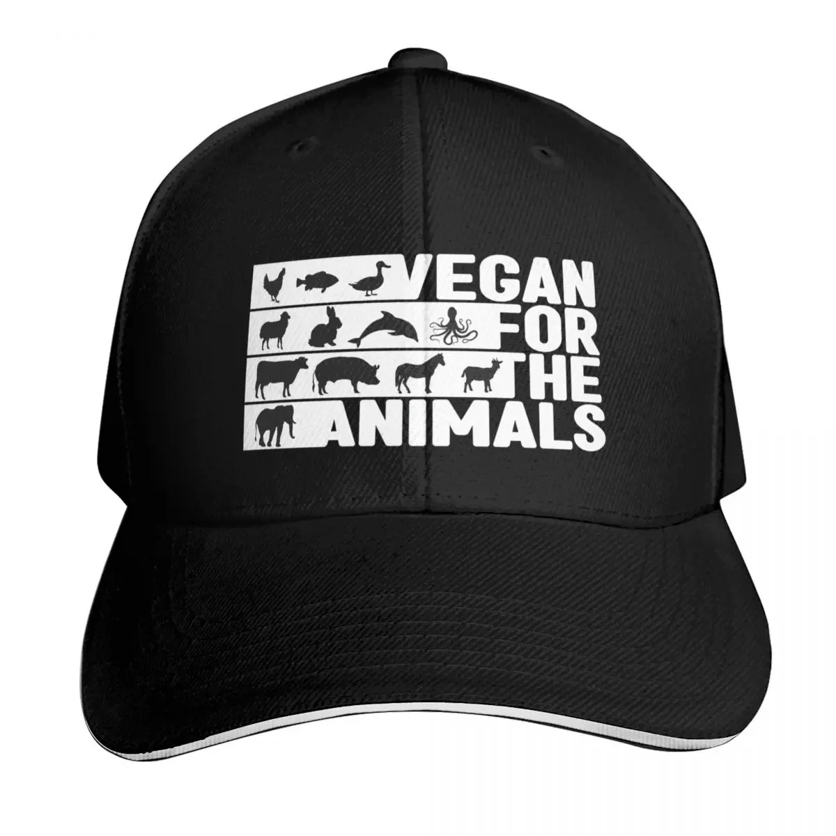 Vegan pour les droits des animaux, optez pour le vegan, à base de plantes, sans cruauté, Veganisme, États-Unis, Royaume-Uni, casquette de baseball