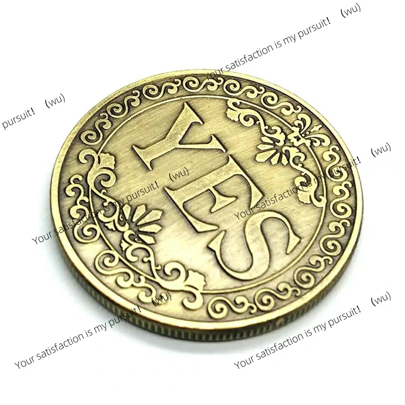 Yes No Challenge Coin Decision Maker 40MM Lucky Guess Fidget Toys For ADHD And Anxiety Juegos Antiestres Y Ansiedad