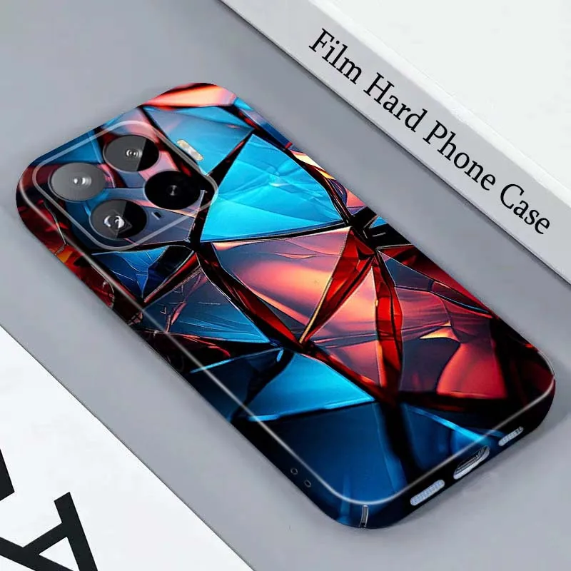 Capa Rígida para Celular com Design de Fragmentos de Vidro Quebrado para Honor Play Magic 8 7 6 X9d X9c X9 X8b X8A X8 500 200 X50 X60 Lite GT Pro