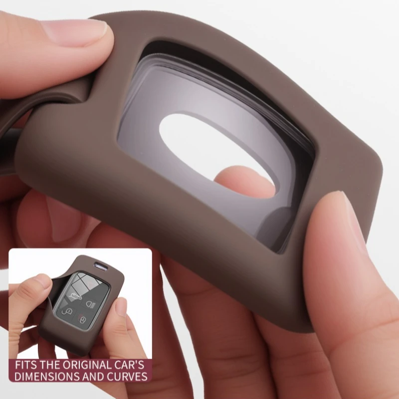 For Range Rover L405 L494 L560 L551Land Rover Discovery L462 L550 L663 Liquid Silicone Car Key Holder Smart Key Fob Case Cover - view 3