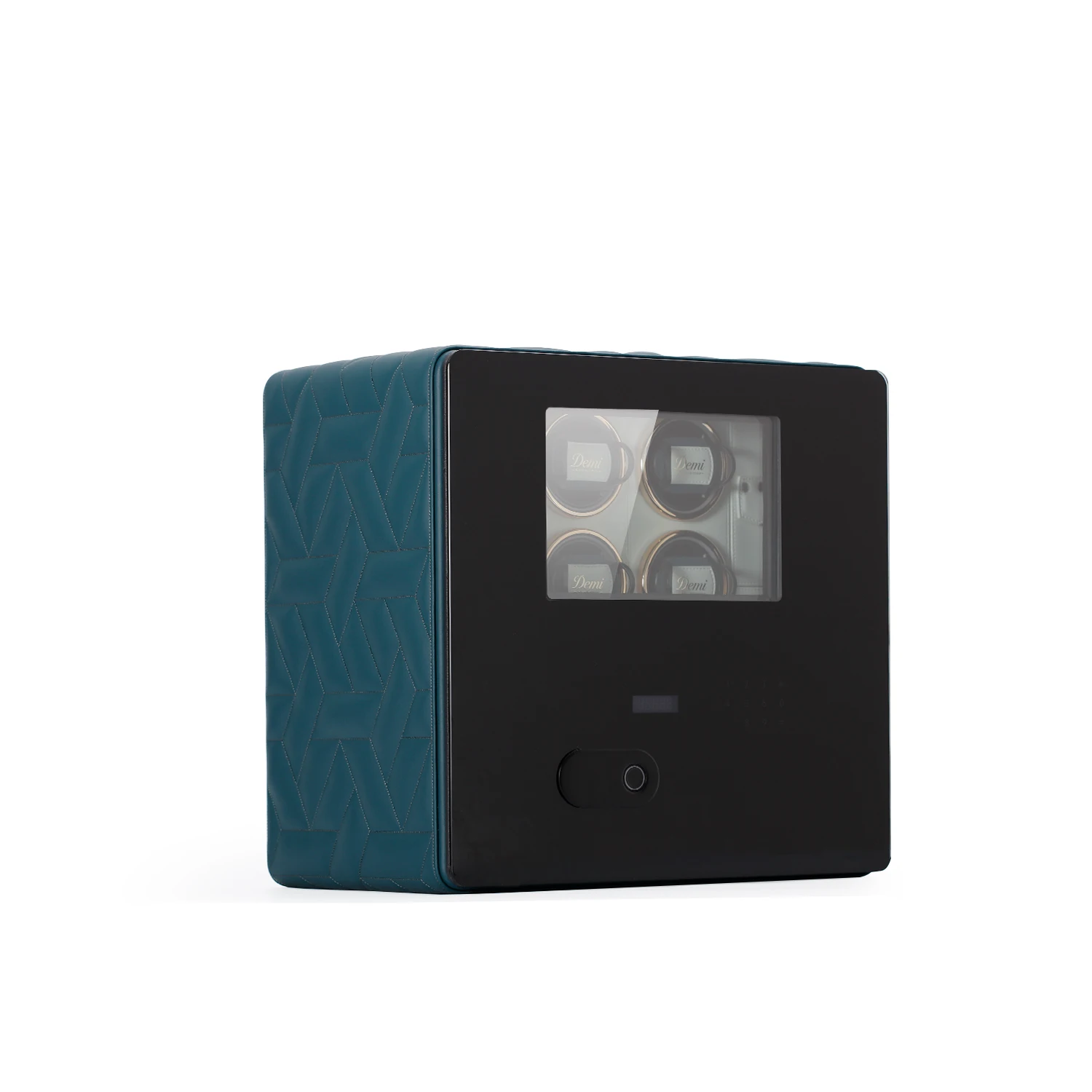 Handmade Luxury  Fingerprint Automatic Jewelry Watch Winder Safe Box