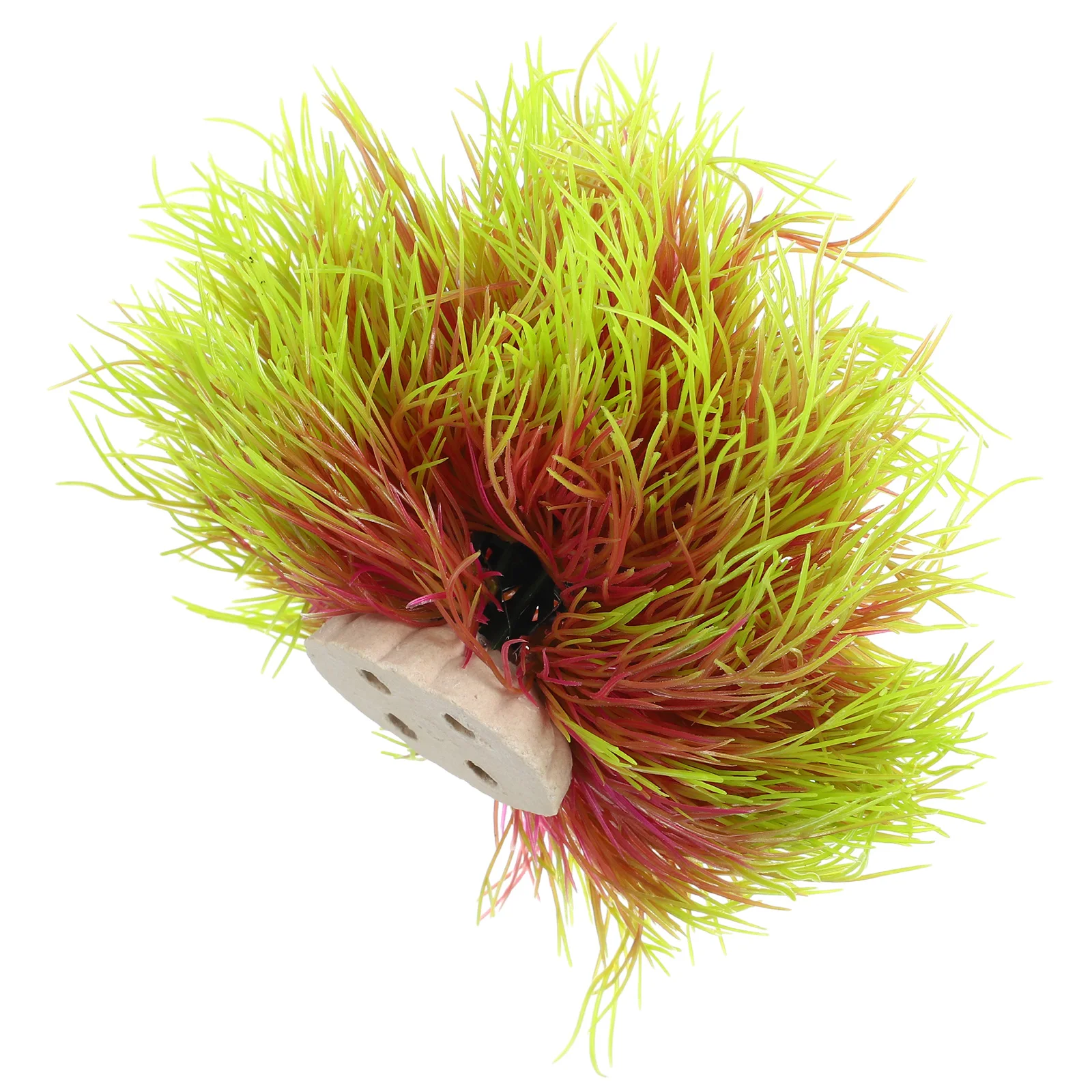 

Simulated Plant Decorations CPO103 Pink Yellow Large Size Plastic Aquarium Fish Tank Plants Easy Clean Durable Lifelike