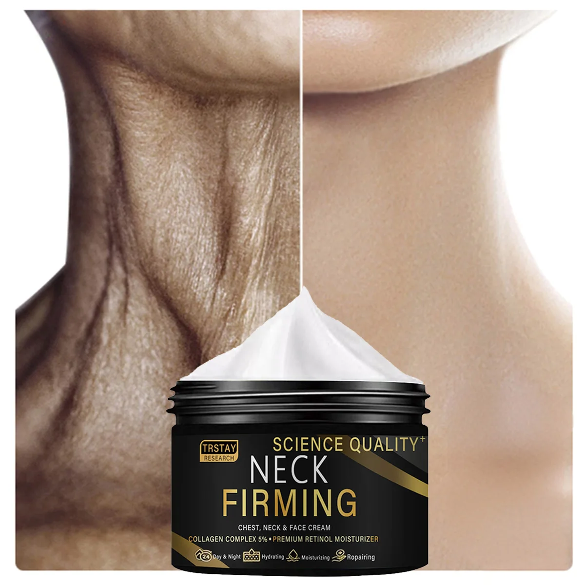 

TRSTAY Увлажняющий крем с ретинолом для лица, шеи и груди - подтягивающий восстанавливающий уход за кожей тела для мам и детей