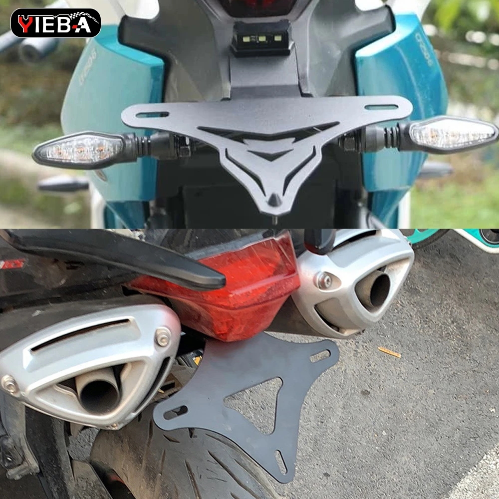 For CFMOTO CF 400NK 650NK 150NK 150 650 400 NK 2016 2017 2018-20223 Motorcycle License Plate Bracket Licence Registration Holder 5