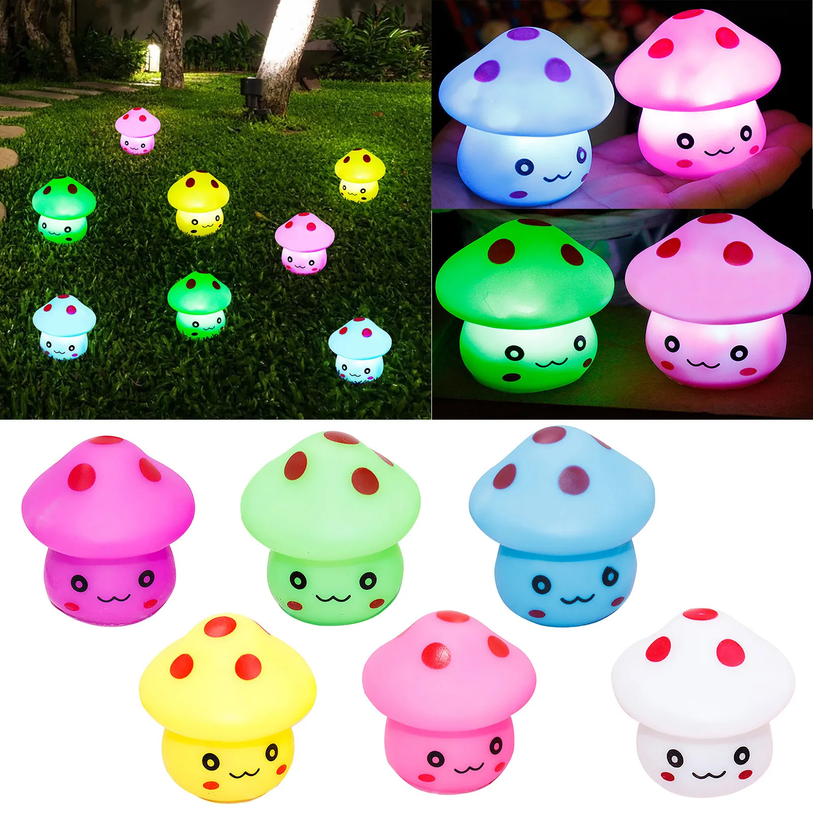 

LED Mushroom Lamp Party Event Decor Night Light Kid's Room Desk Lamp Mini Decoration Sleeping Lighting Home Decoration 2024