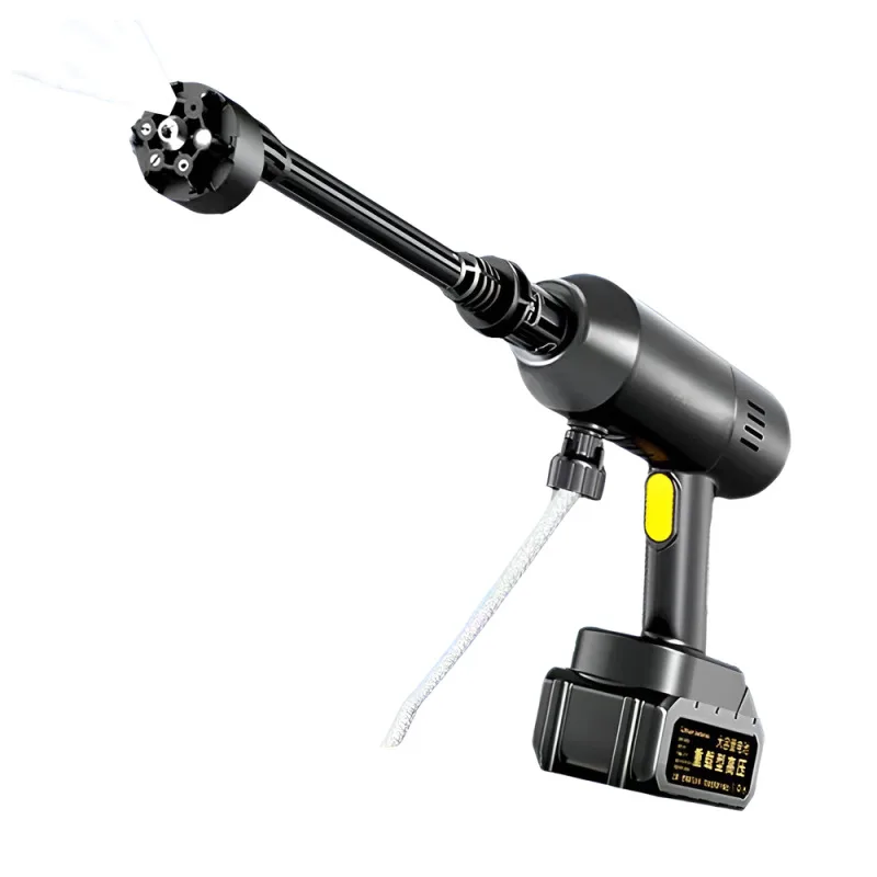 المنزلية التوأم توربينية مدفع المياه سوبر قوية فرش سيارة لاسلكية غسالة ارتفاع ضغط مدفع المياه عالية الطاقة Hig