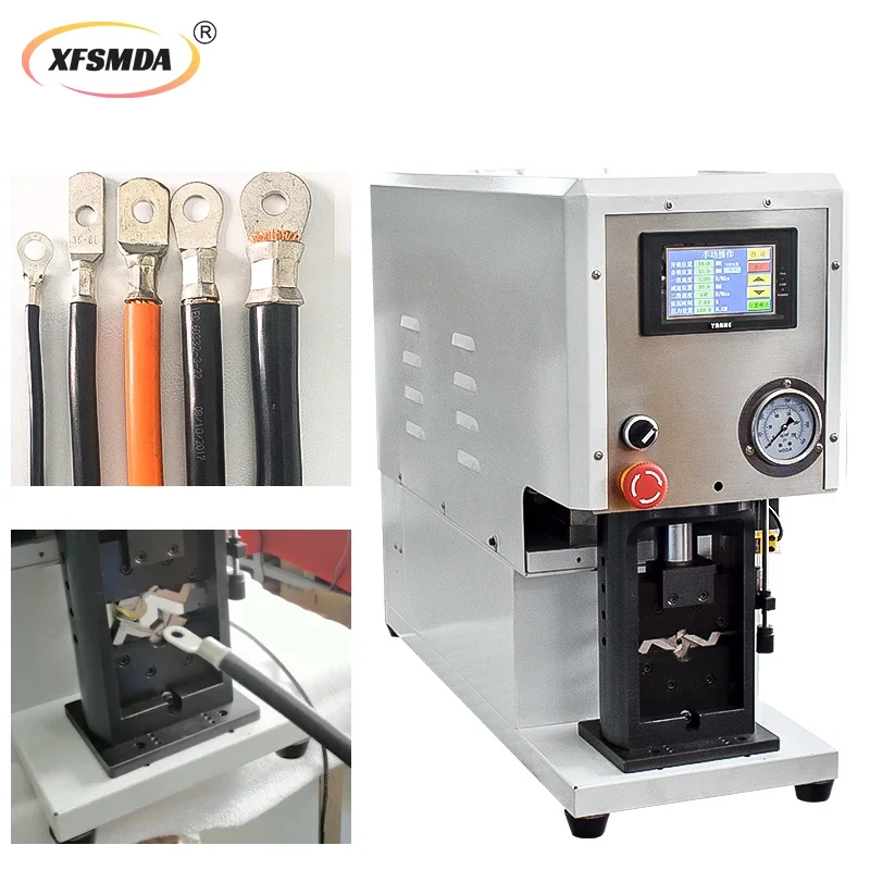 10-120 Square Servo Hydraulic Terminal Machine Large Square Wire Cable Copper Aluminum Nose Crimping Machine Four-Six Side Mold