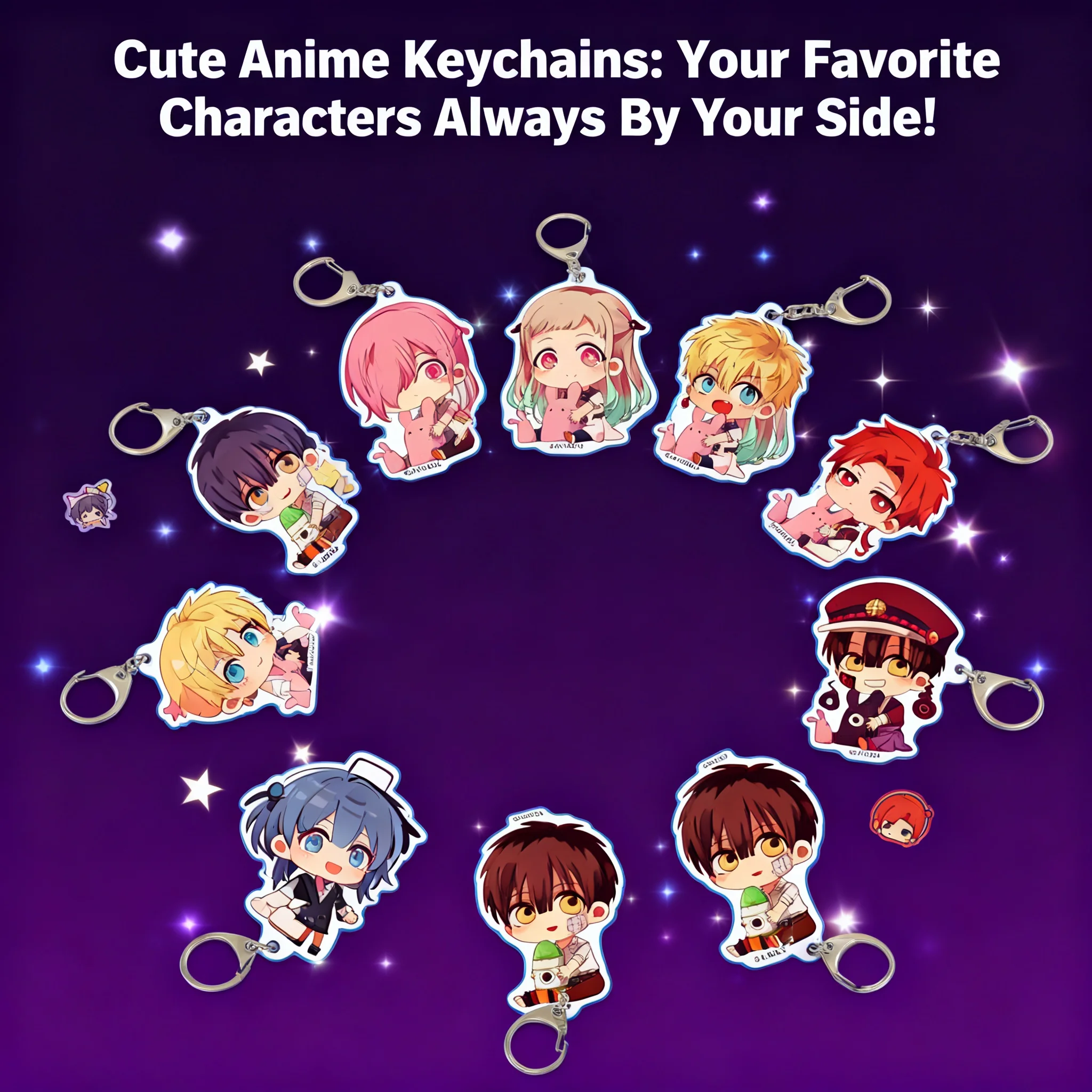 

Акриловый брелок для ключей в стиле аниме Jibaku Shounen Hanako-kun, двусторонний кулон с Нене Яширо, аксессуары Hanako-kun, милые аниме-аксессуары