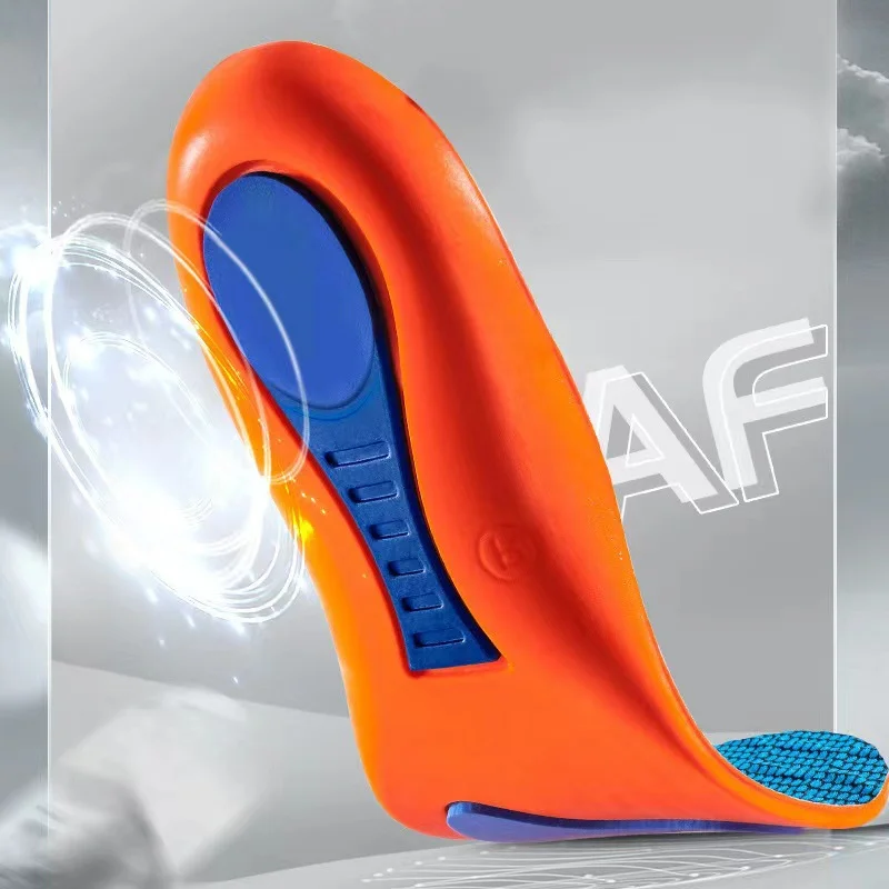 1pairs Orthopedic Sports Elasticity Insoles For Shoes Sole Unisex Technology Shock Absorption Soft Breathable Running Insoles