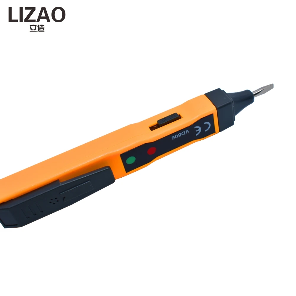 Non-Contact AC/DC Voltage Detector Pen, Intelligent Induction Test Pen with Audible & Visual Alarm for Home Use