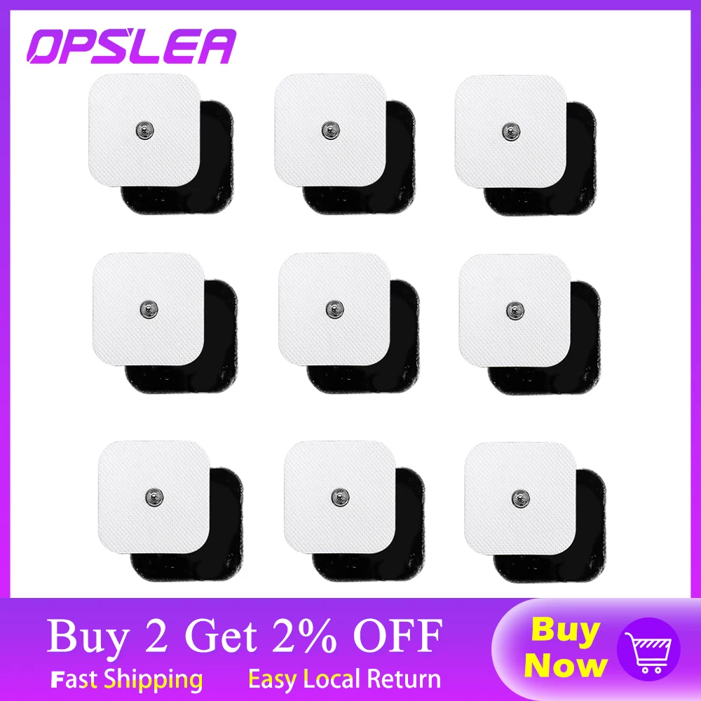 

Square Self Adhesive Electrode Pads Replacement for TENS Digital Therapy Machine Electric Slimming Body Massager 4*4/5*5 cm