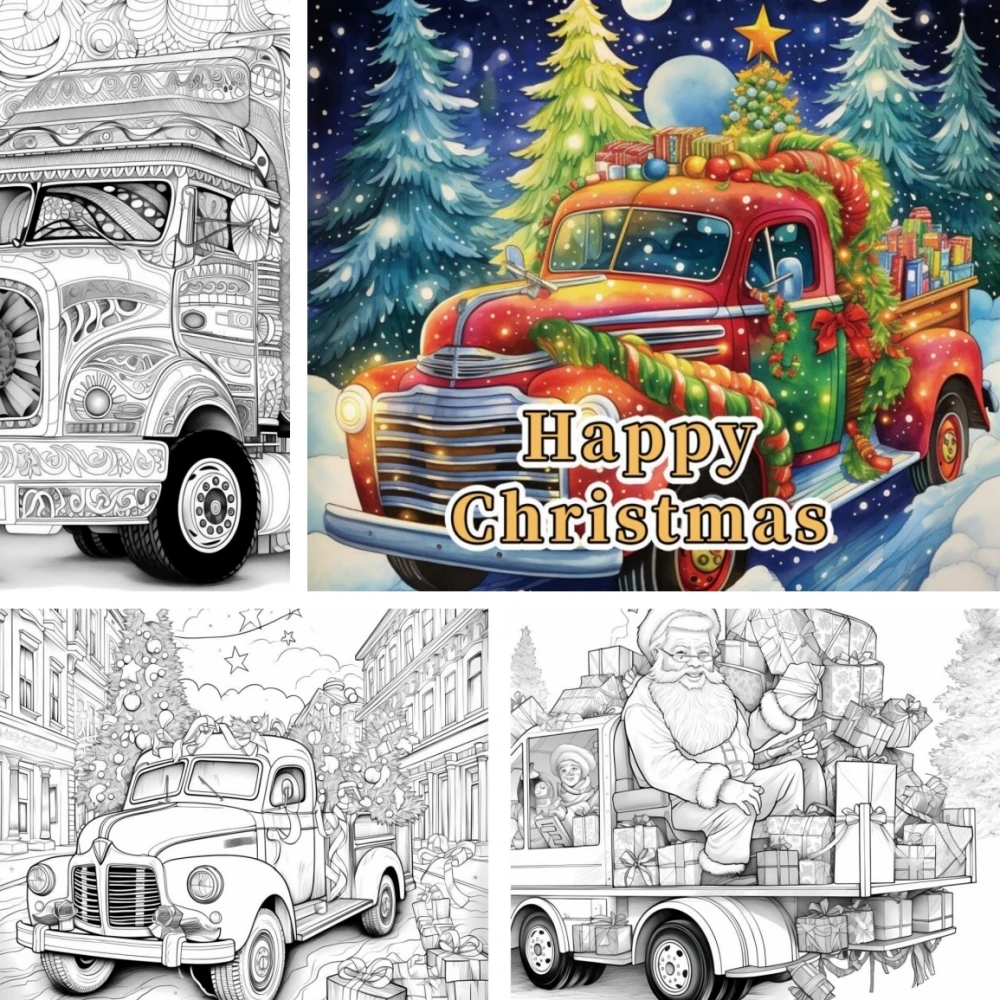 Книга-Раскраска с двойными страницами, 20 страниц