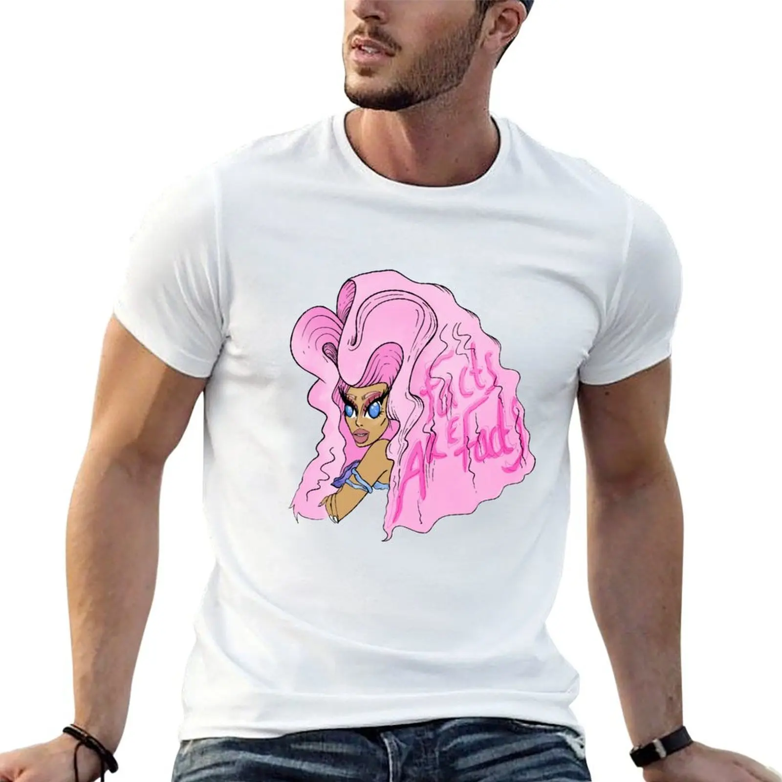 Monique heart “facts are facts” T-Shirt anime figures graphic tee shirt t shirt men