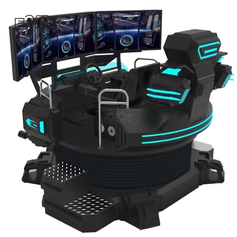 360 degree car train driving emulator race arcade 3 screen 6 Dof racing