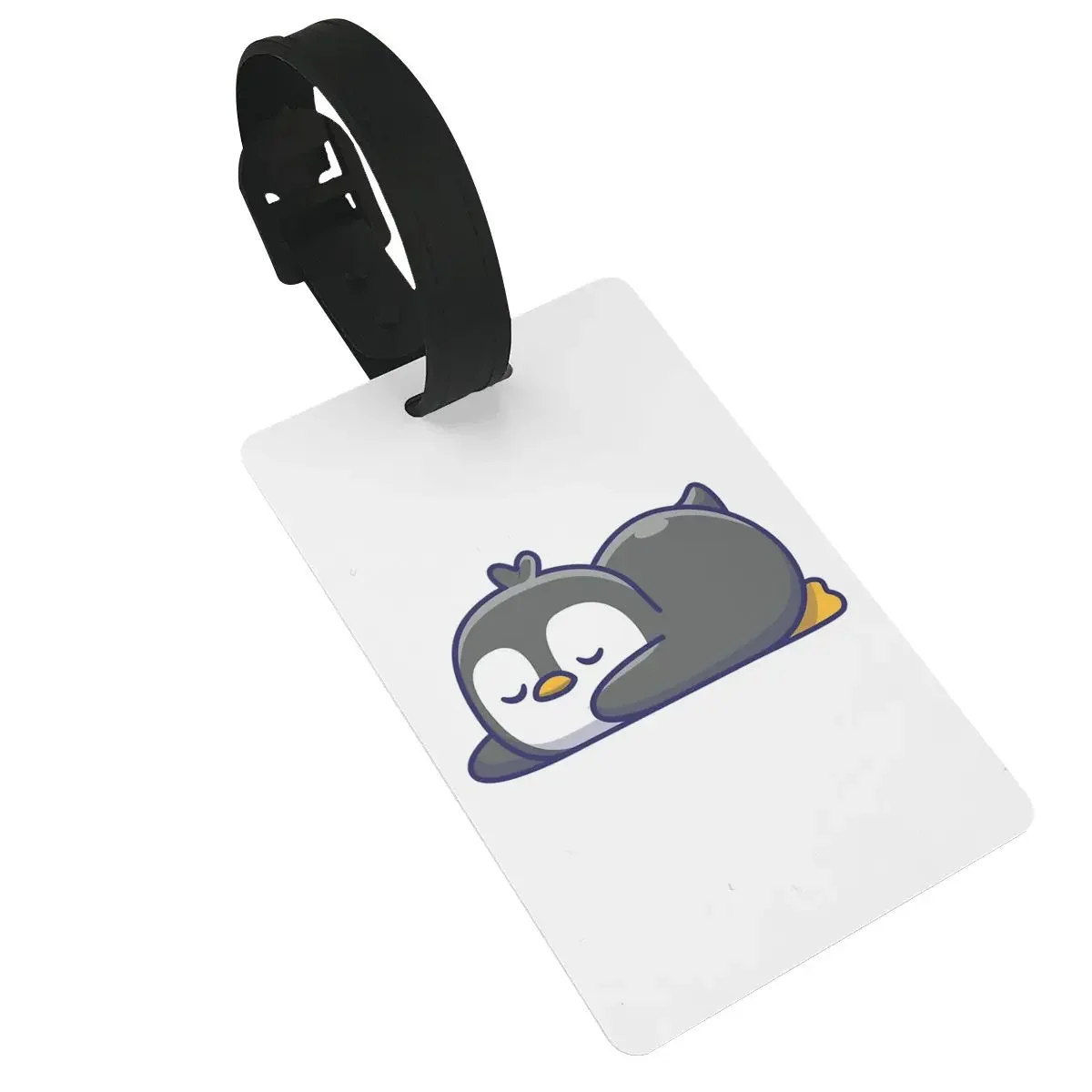 

Penguin Luggage Tags Suitcase Accessories Travel PVC Fashion Baggage Boarding Tag Portable Label Holder ID Name Address