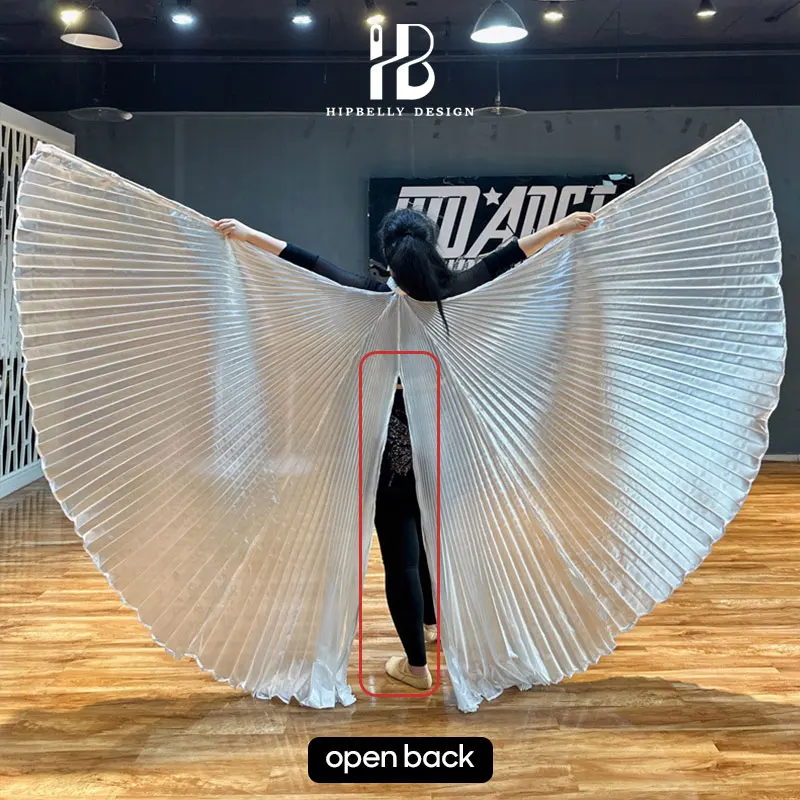 أجنحة إيزيس للرقص الشرقي للبالغين فضية 360 درجة ملحقات أداء الجناح ملابس رقص الزي دعائم أداء المسرح