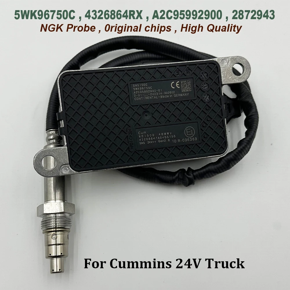 

Nox Sensor 5WK96750C 4326864 High Quality Chips For NGK Probe A2C95992900 Nitrogen Oxygen 2872943 1710806 for C-ummins 24V Truck