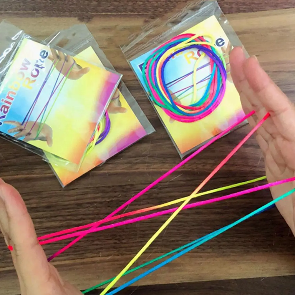 

6 Pcs Finger String Toys Colorful Nylon Ropes for Braiding Kids Turn Improve Concentration Creativity Children
