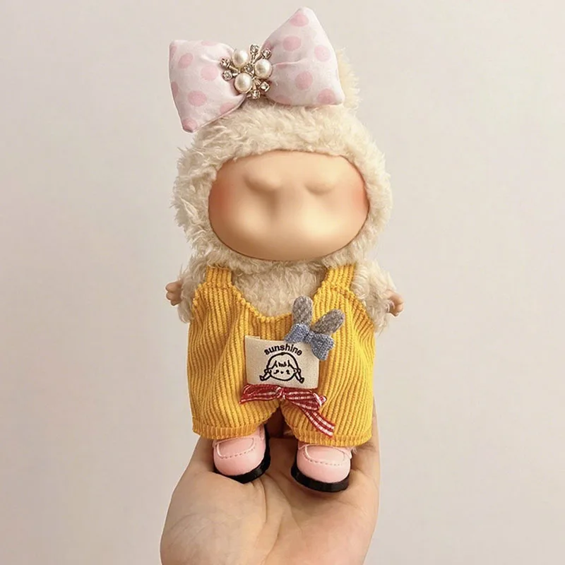 Плюшевая кукла, одежда для 15-17 см, Labubu Vestiti, милые животные, плюшевое кукольное платье, игрушки, аксессуары, праздничное платье «сделай сам», кролик, динозавр