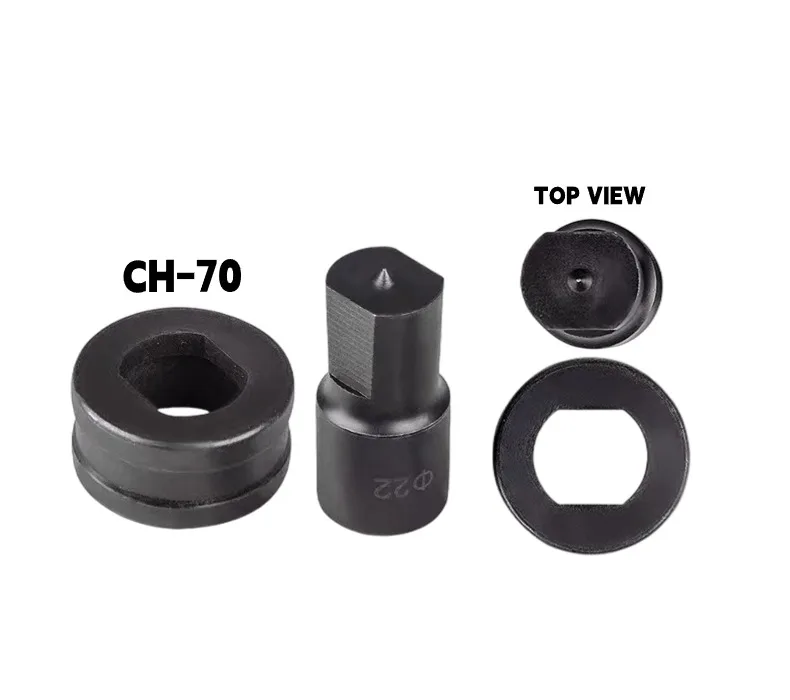 

Customizable Glam CH-70 Steel Cr40 Hydraulic Hole Punching Dies 4.5-25mm Bus Bar Puncher Mold Punching Tools Parts OEM