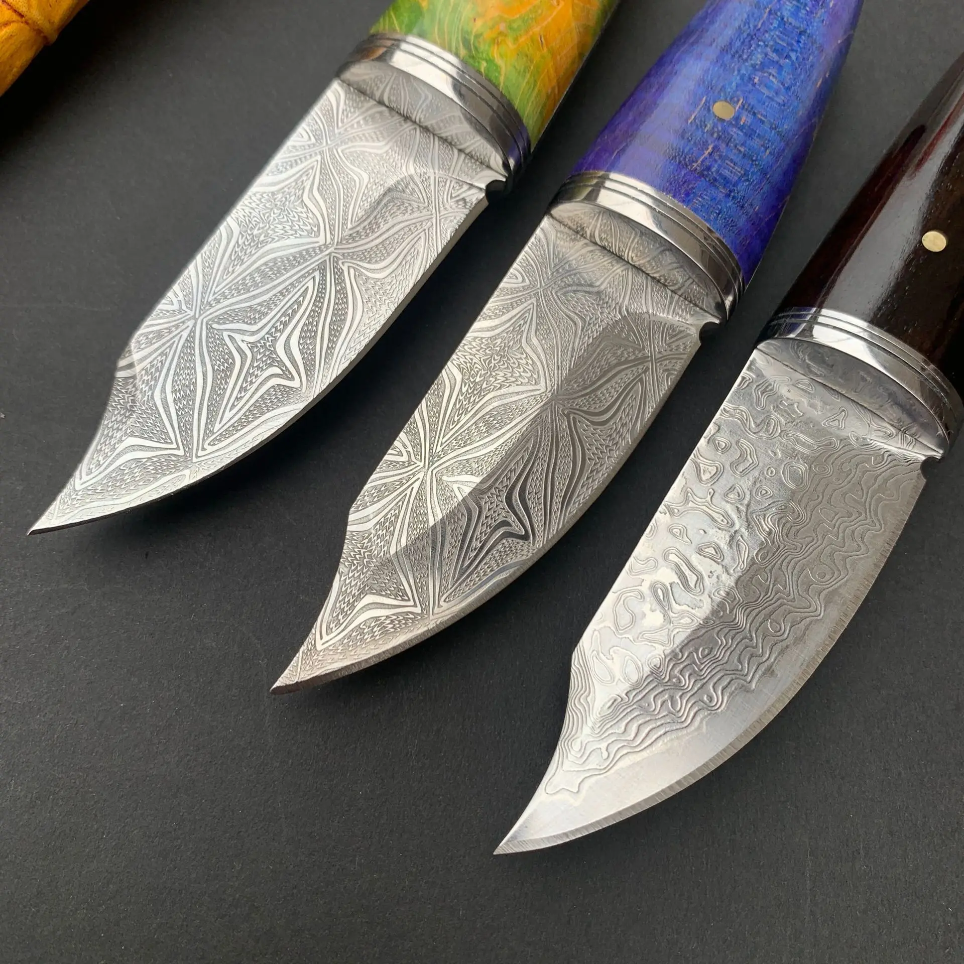 سكاكين Edc متعددة المهام للاستخدام اليومي في المنزل في الهواء الطلق، سكين تكتيكي من Bushcraft يأتي مع غطاء حماية سكين سهل الحمل