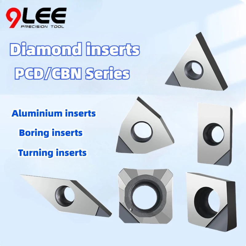 

1 коробка алмазных алюминиевых фрезерных вставок PCD CBN, сверхтвердый стальной камень APMT1135/APMT1604, расточная вставка для токарного станка с ЧПУ