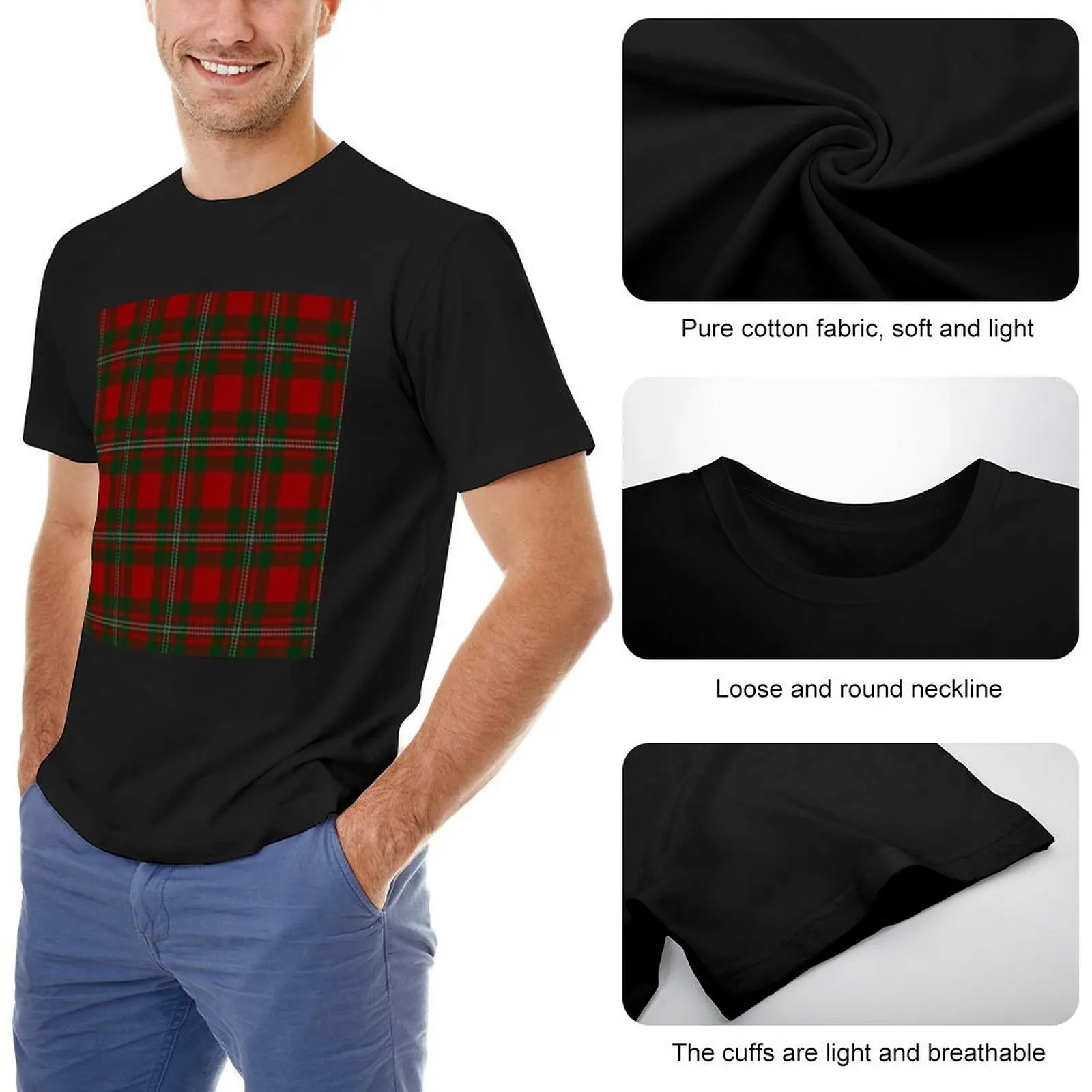 Scottish MacGregor Clan Tartan Products T-Shirt animal prinfor boys shirts graphic slim fit t shirts for men image 5