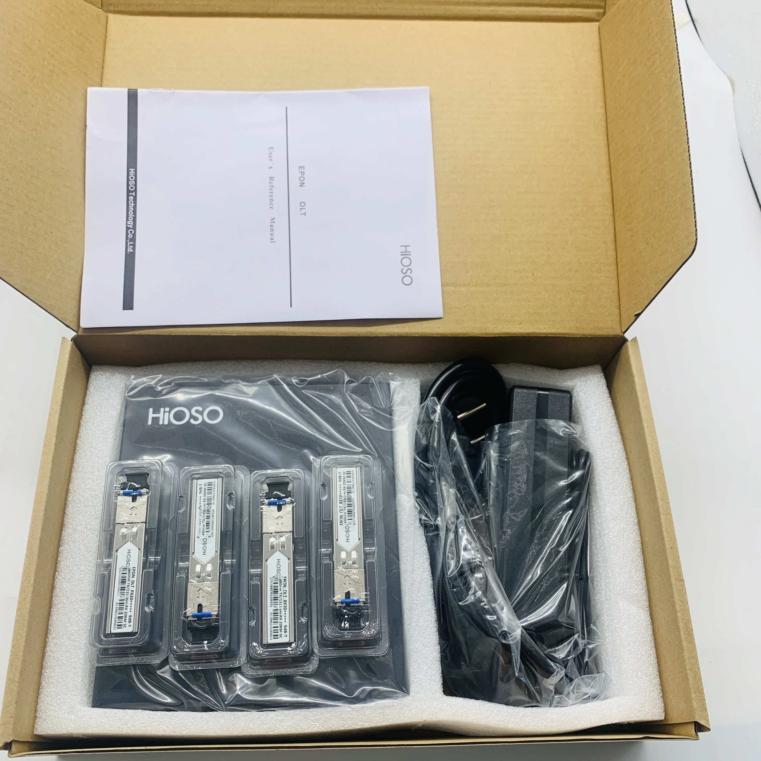 HIOSO MINI OLT EPon olt 4Ports 1:64 FTTH Fiber optic equipment  DC12V WEB SNMP CLI 256 Users 4 1000M  Rj45 compatible HUWEI ZTE - view 6