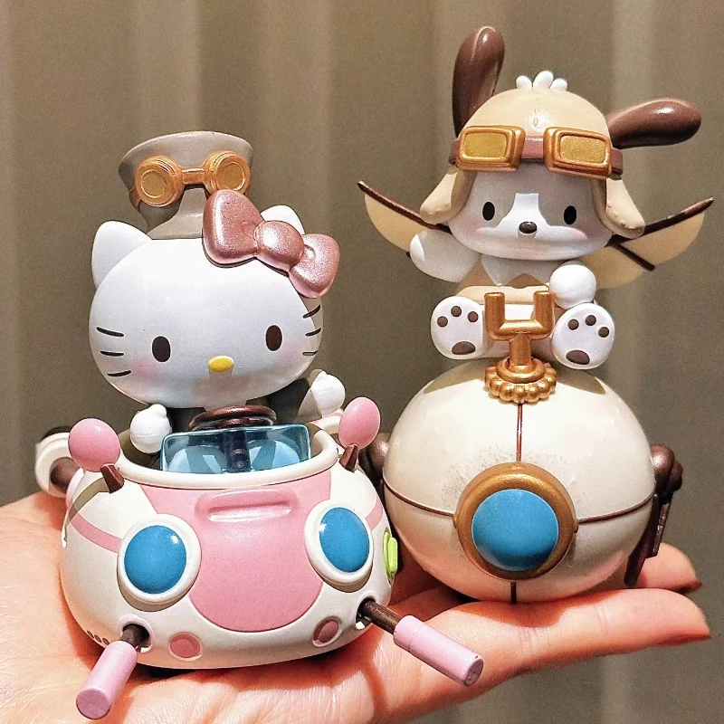 Sanrio Characters Steampunk Series Figures Blind Box Trendy Play Kuromi Melody Tabletop Display Surprise Toy Gift