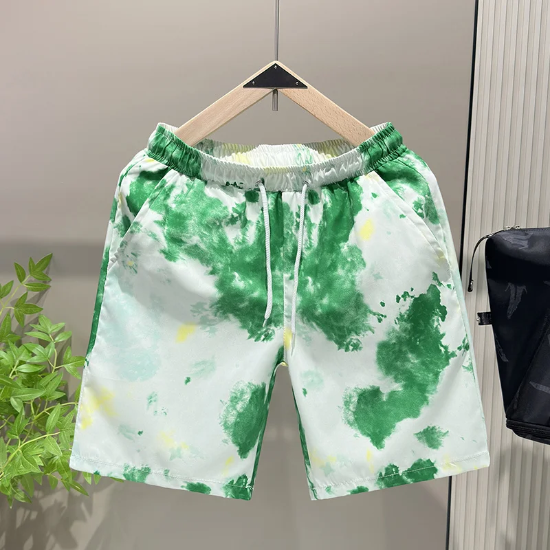 

Men's Casual Shorts Summer Ice Silk Quick Dry Lightweight Loose Fit 5 Inch Length Beach Outdoor Fashion