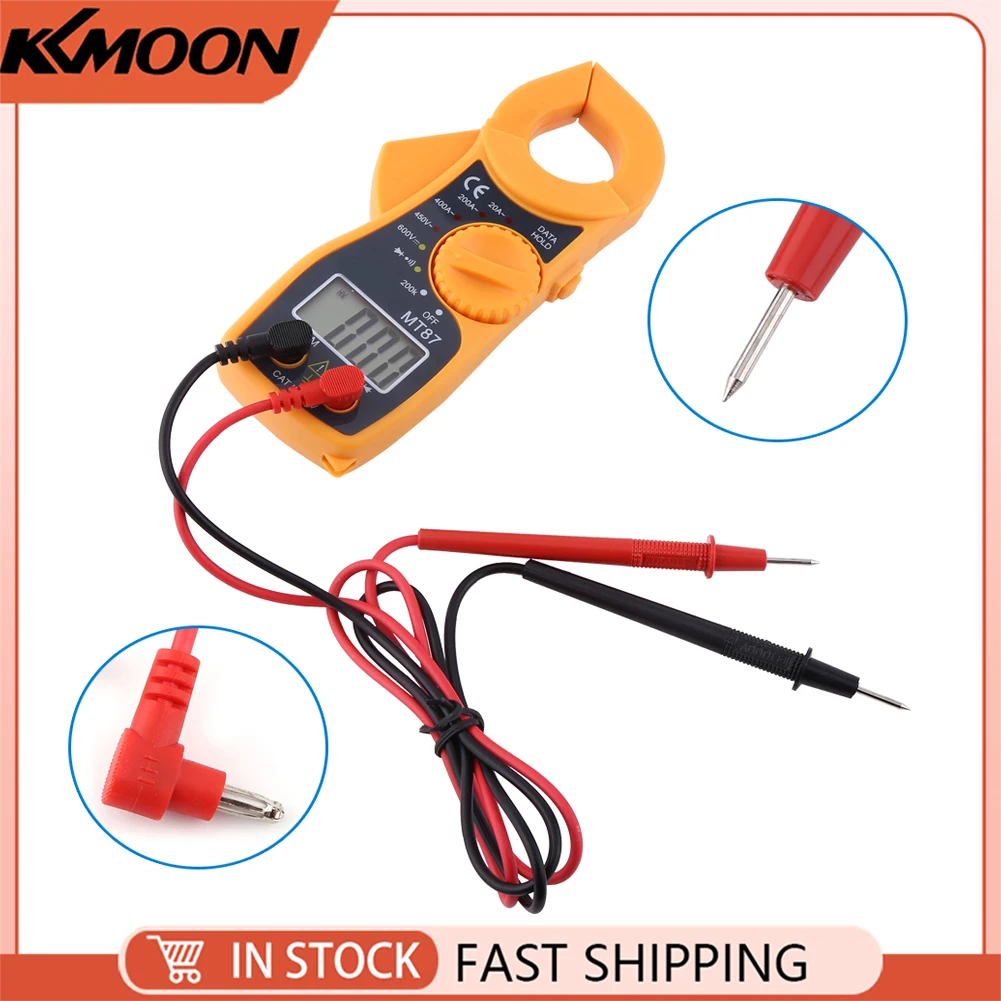 Digital Clamp Meter Multimeter Ammeter Digital Clamp Multimeter AC DC Voltmeter Ammeter Ohmmeter Volt Tester LCD Meter Voltmeter