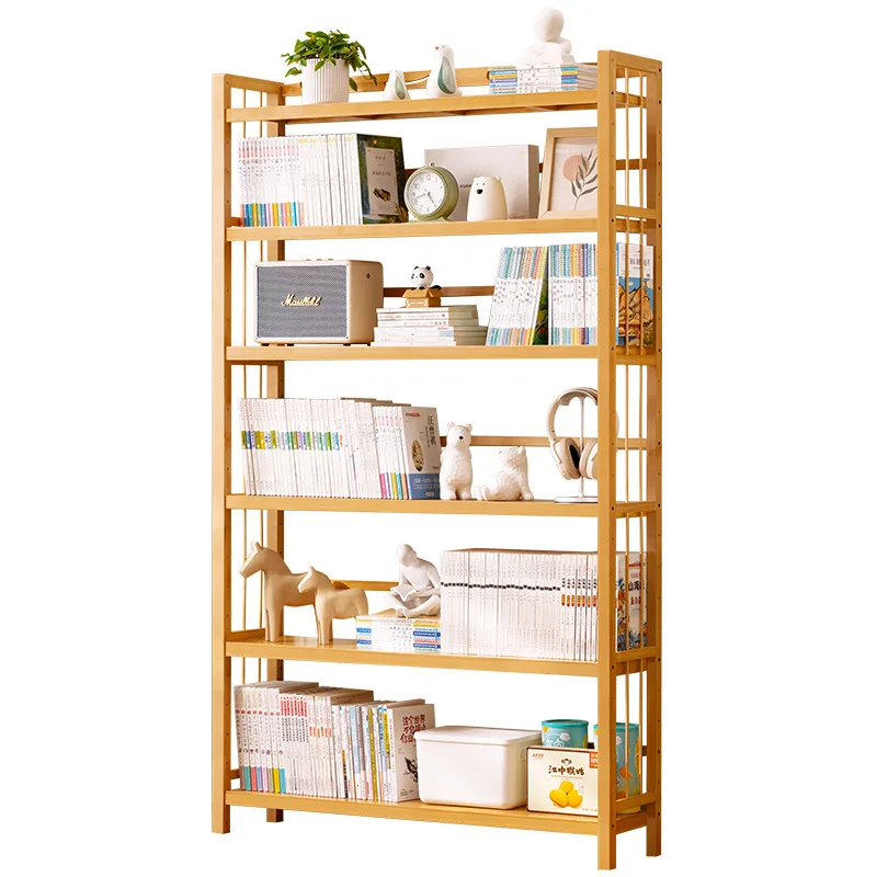 

Bookshelf Floor shelf Bookcase Modern simple lattice combination Storage library Children's living room Simple
