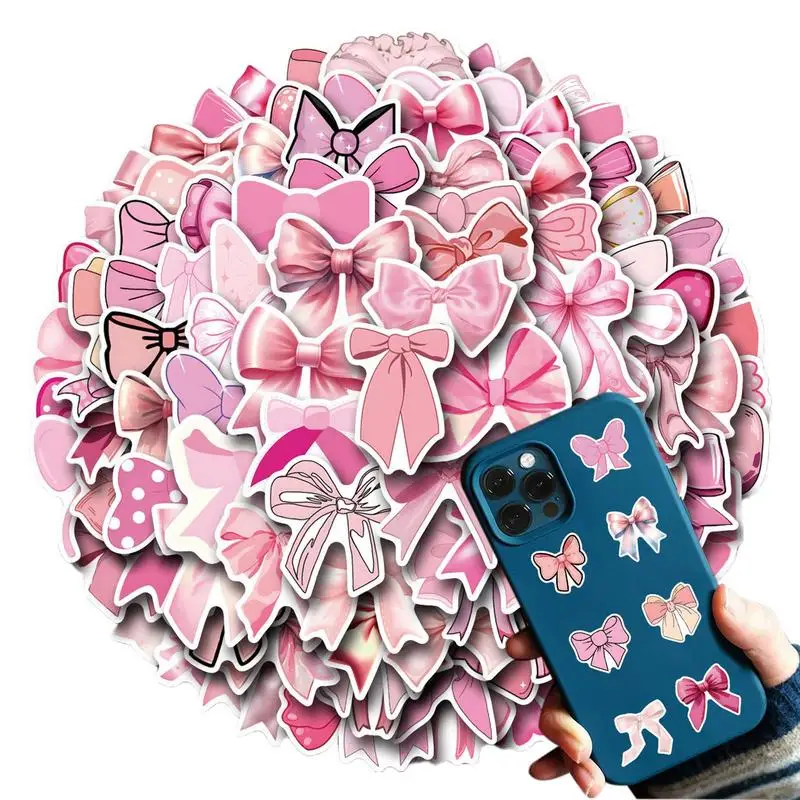 ملصقات مقاومة للماء للوح التزلج ، ملصقات وردية ، شارات ، جمالية ، لزجاجة المياه ، لابتوب ، 110x