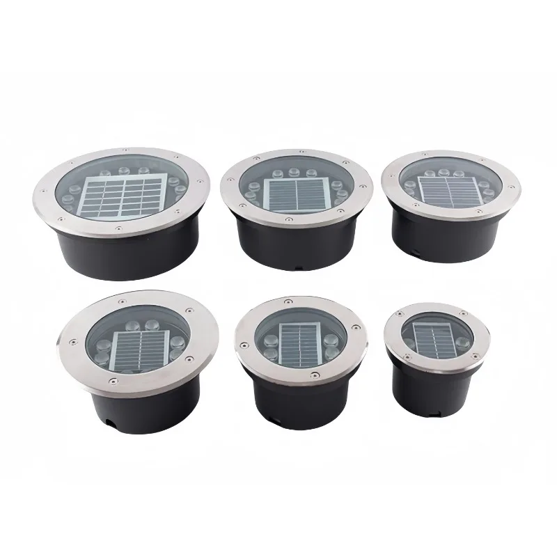 6w Solar Wireless Light Emitting Diode Buried Underground Deck Light IP67 Waterproof Garden Solar Inner Foot Light