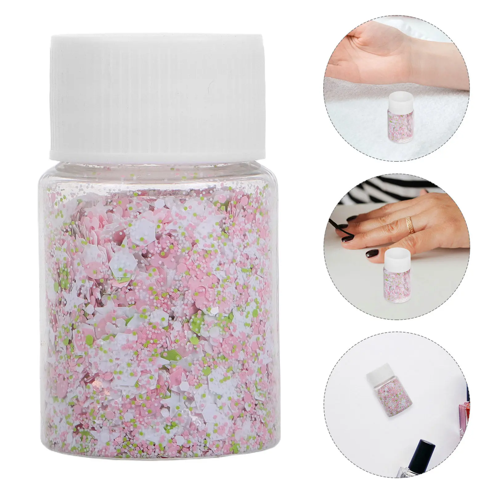 

1 Bottle DIY Epoxy Craft Sequins Mix Flower Shape Glittery Filler for Jewelry Making Bracelets Earrings Decor Festival Party