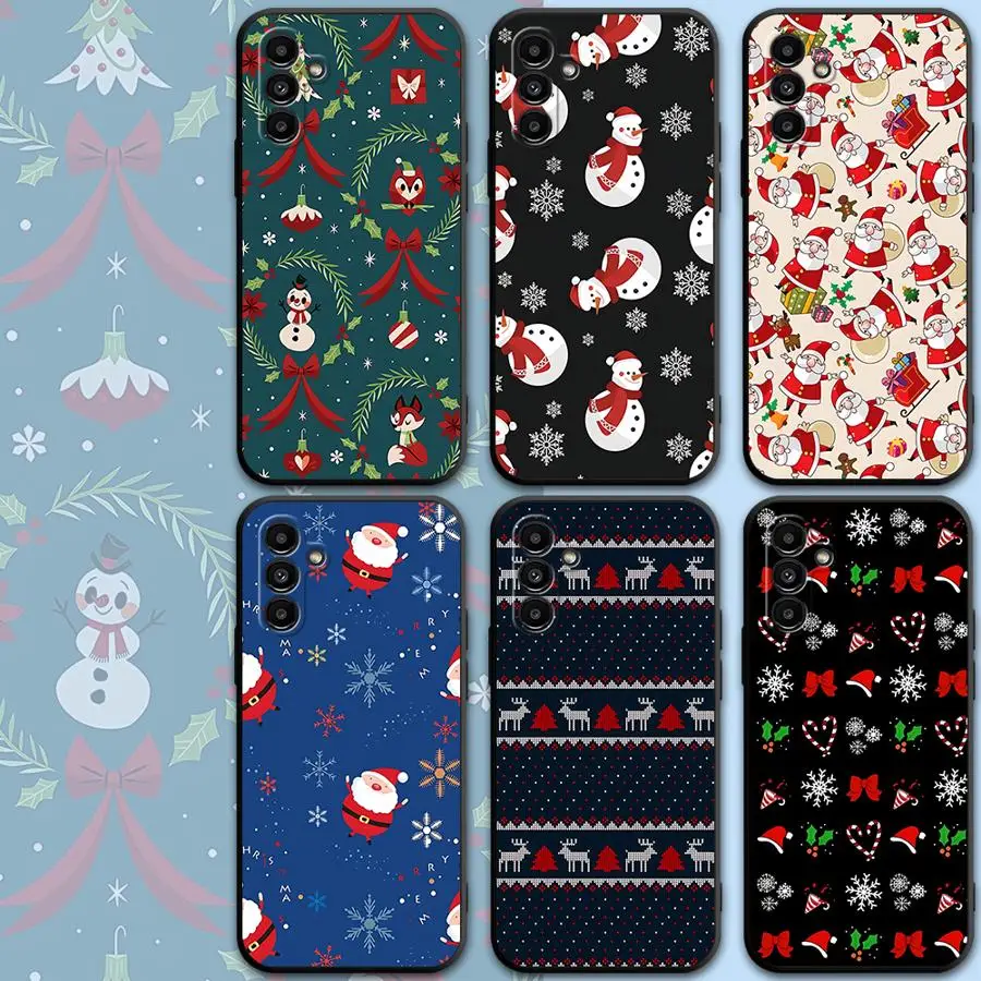 Phone Case for Motorola Moto Eage 30 Lite 20 40 Pro G9 Power G9 Play One Funsion Plus Merry Christmas Funny Black Soft Cover