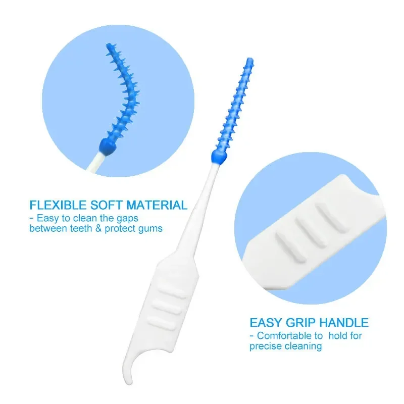 Tiny Super Fine Interdental Brush for Crowded Teeth Orthodontic Brackets Gentle Gum Friendly Daily Hygiene Accessory