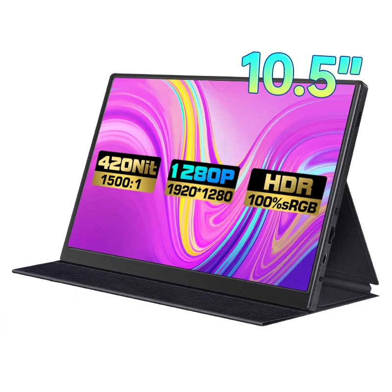 

10.5 Inch 1920*1280P Ultralight Portable Monitor 100%sRGB 420Cd/m² Gaming Display IPS Screen For PC Laptop Xbox PS4 PS5 Switch