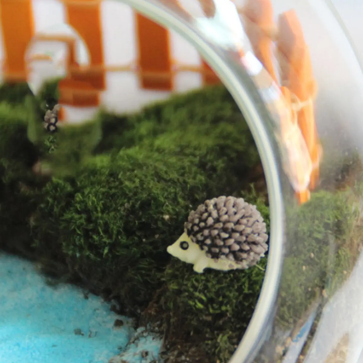12Pcs Cute Hedgehog Miniatures Non Toxic Elastic Resin Garden Decor Ornament for Ecological Bottle Mini Garden Terrarium Scene