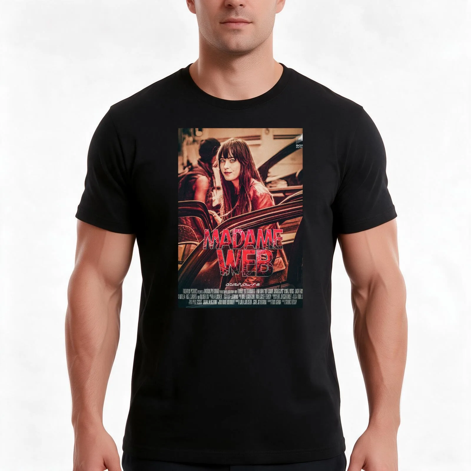 Madame Web T-Shirt Summer Casual Cotton Tee Oversized Streetwear Tops Vintage Graphic Print Loose Fit Short Sleeve