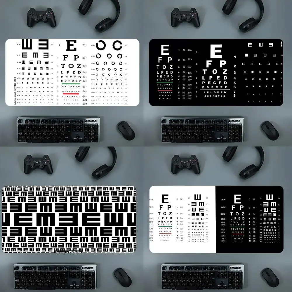 Medical Eye Vision Chart  Mouse Pad Gamer Mousepad, 900x400,Deskmat, Computador,Tapete de Mesa,Gaming Mats,PC Acessorios