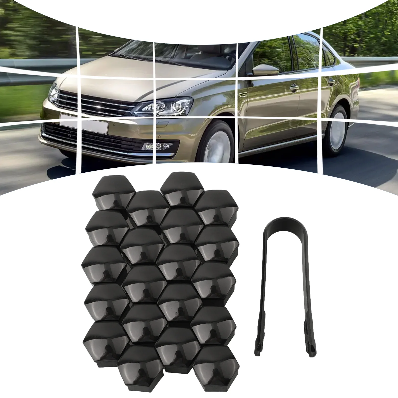 Tapa de tuerca de alta calidad, tapa de perno de rueda, accesorio decorativo para todas las piezas de vehículos, centro de rueda de suministro con herramienta de extracción