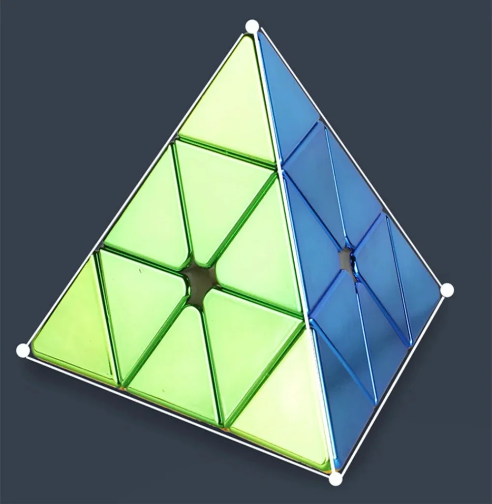 Shengshou-Pyramid Magnetic Magic Cube, Puzzle Velocidade Profissional, Brinquedos Educativos, Legend Plating, 3x3x3