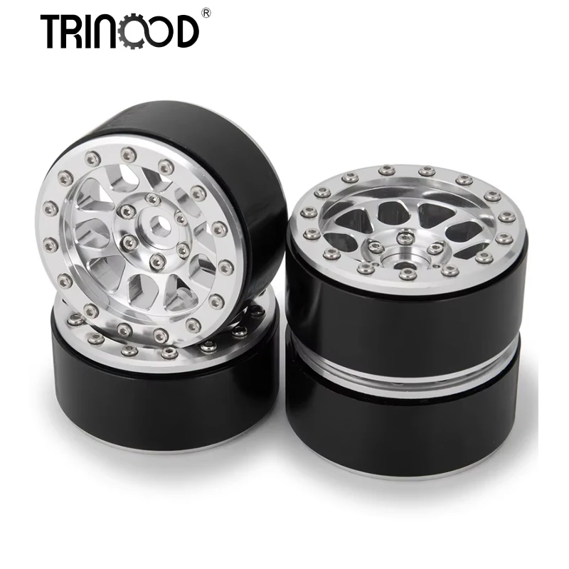 

TRINOOD 4 шт. 1,9 "сплав 10 спиц Beadlock колесные диски ступица для RC 1/10 Rock Crawler автомобиль осевой SCX10 D90