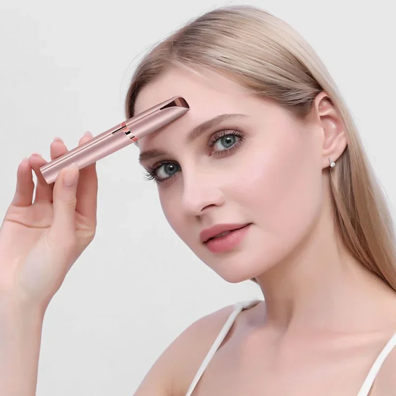 Electric Eyebrow Trimmer Eye Brow Shaper Pencil Face Hair Remover For Women Makeup Painless Automatic Eyebrow Shavers Depilator