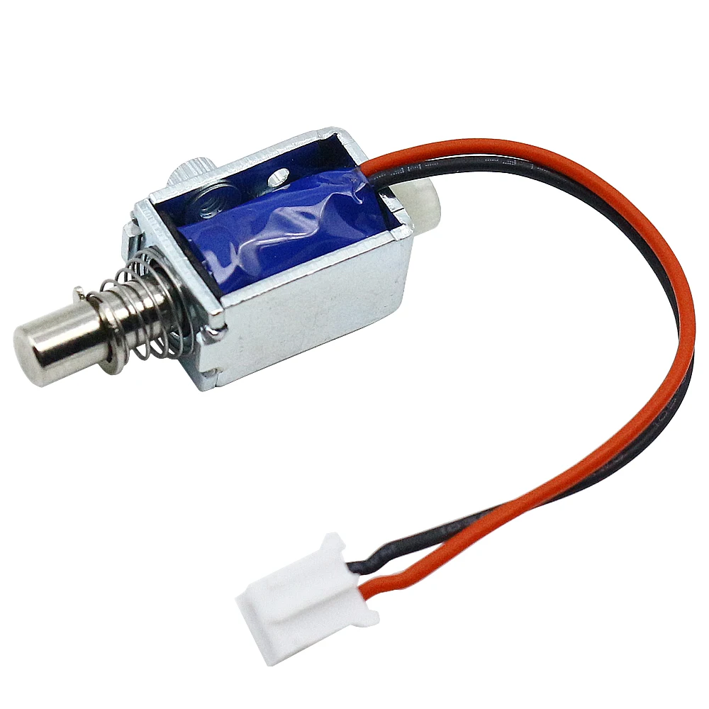 Mini cerradura electrónica de perno, electroimán de empuje pequeño, control eléctrico, solenoide, DC5v12v